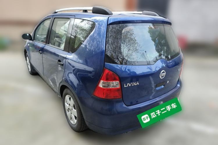 Used Nissan Livina 2010 Jingyue Edition 1.6L Manual All-Around Model Rear Left 45 Deg