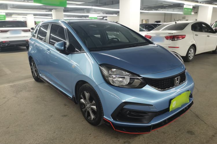 Used Honda Fit 2021 1.5L CVT Trendy Sports Edition Front Right 45 Deg