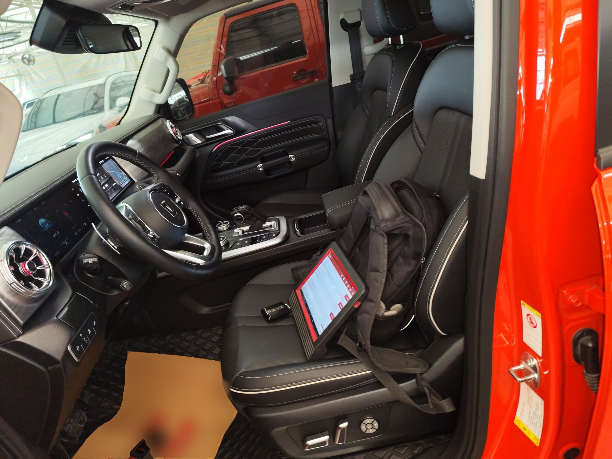 Переднее сиденье в автомобиле