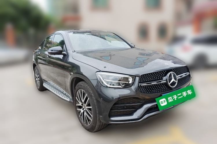 Used Mercedes-Benz GLC Coupe 2021 GLC 300 4MATIC Coupe SUV Front Right 45 Deg