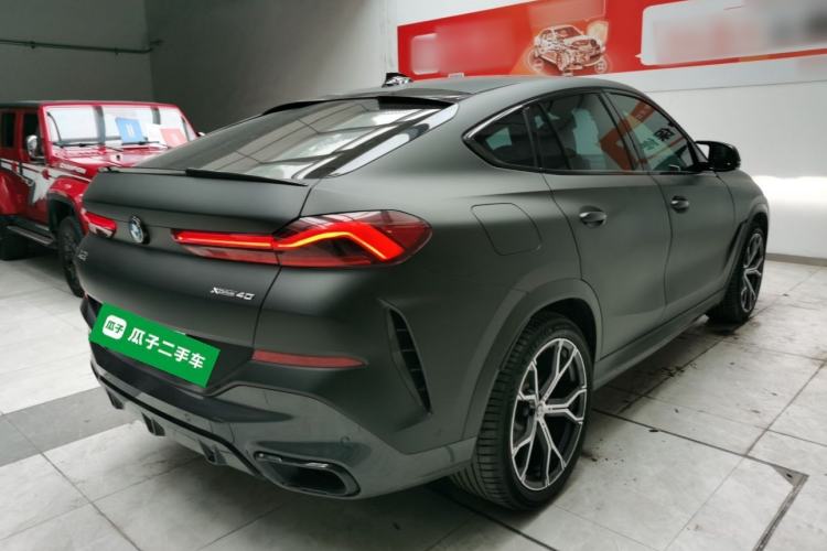 Used BMW X6 2022 Second Facelift xDrive40i M Sport Package Rear Right 45 Deg