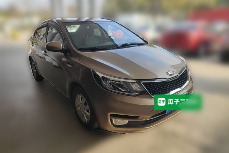 Used Kia K2 2015 Sedan 1.4L MT GLS Front Right 45 Deg
