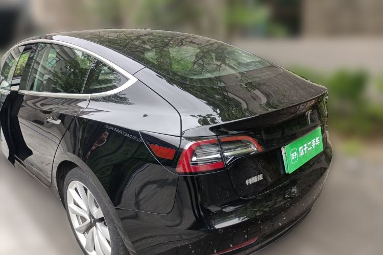 Used Tesla Model 3 2020 Refreshed Version Long-Range Rear-Wheel Drive Rear Left 45 Deg