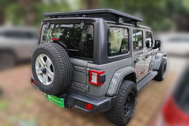 Used Jeep Wrangler 2019 2.0T Sahara Four-Door Version China VI Emission Standard Rear Right 45 Deg