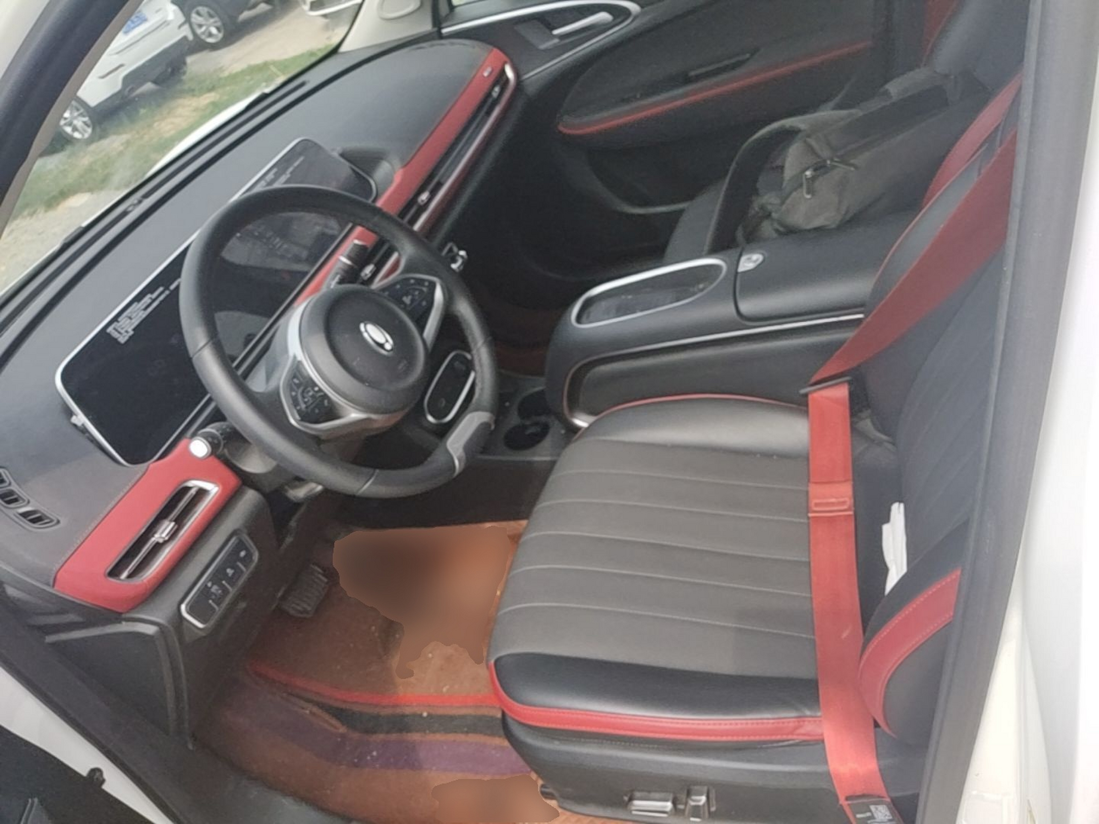 Vordere Reihe im Auto