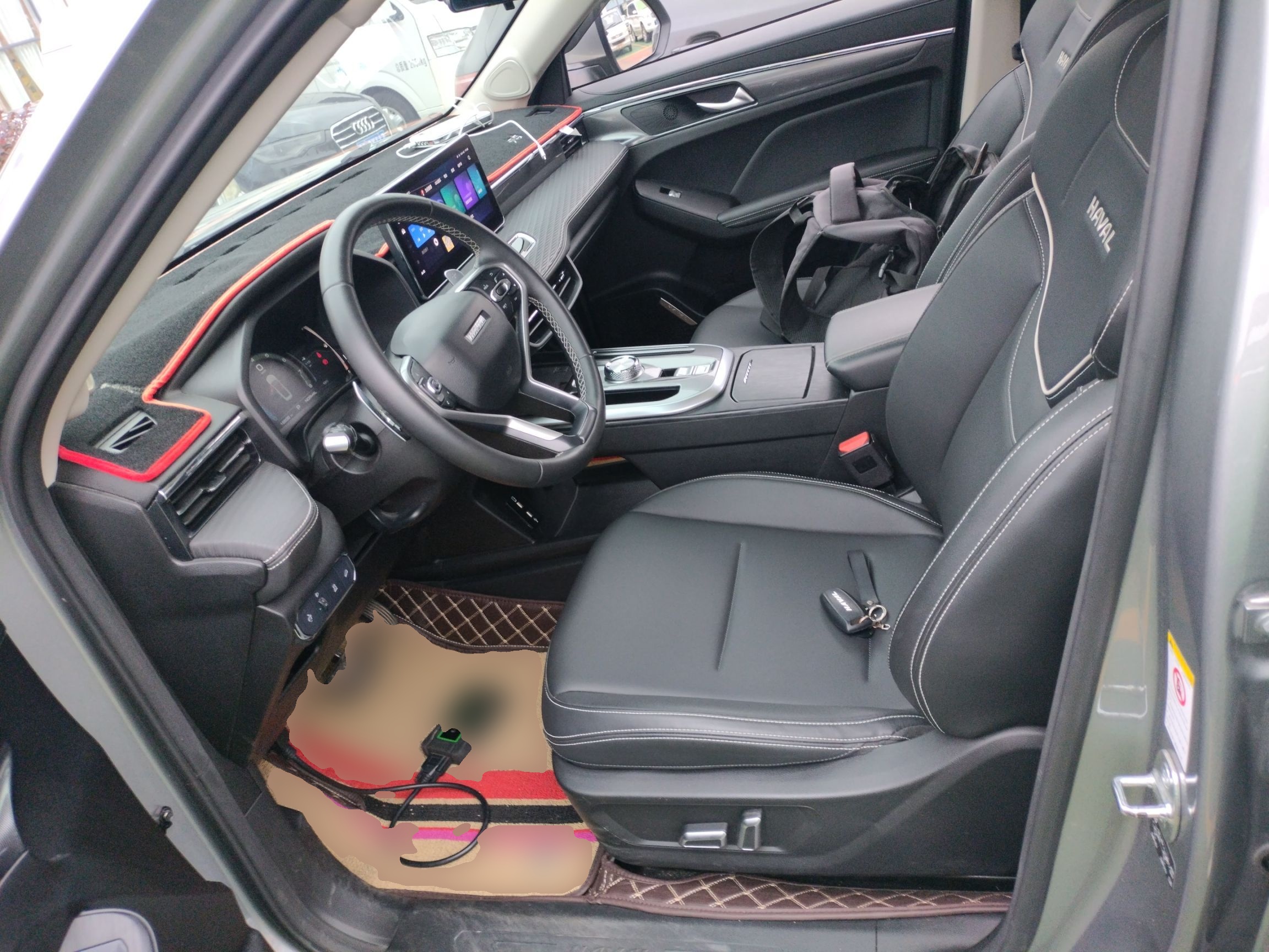 Переднее сиденье в автомобиле