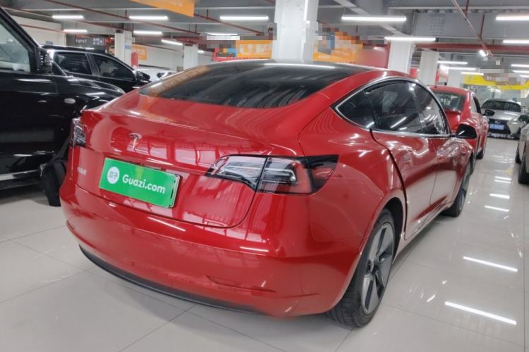 Used Tesla Model 3 2021 Revised Version Standard Range Rear-Wheel Drive Upgraded Edition 3D1 Rear Right 45 Deg