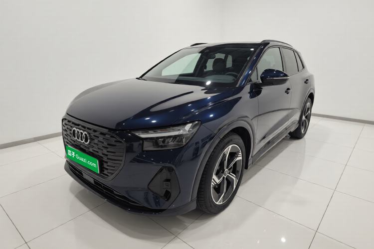 Used Audi Q4 e-tron 2024 50 e-tron quattro Creation Edition Midnight Front Left 45 Deg