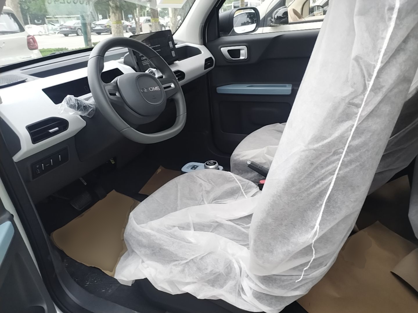 Vordere Reihe im Auto