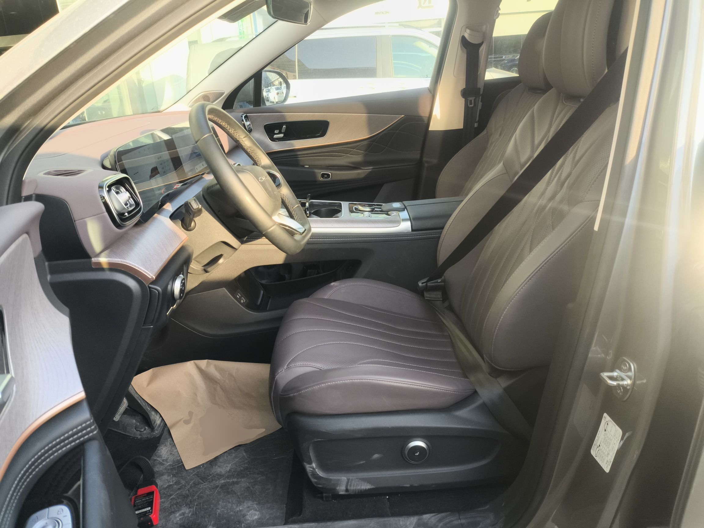 Переднее сиденье в автомобиле