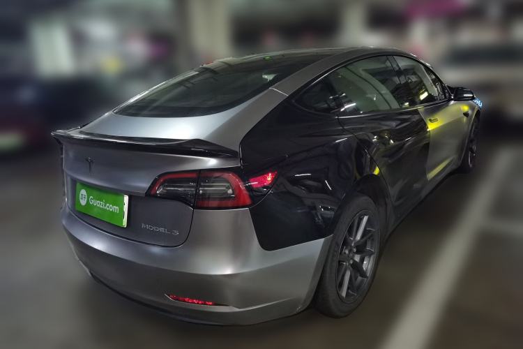 Used Tesla Model 3 2021 Standard Range Rear-Drive Upgraded Version Rear Right 45 Deg