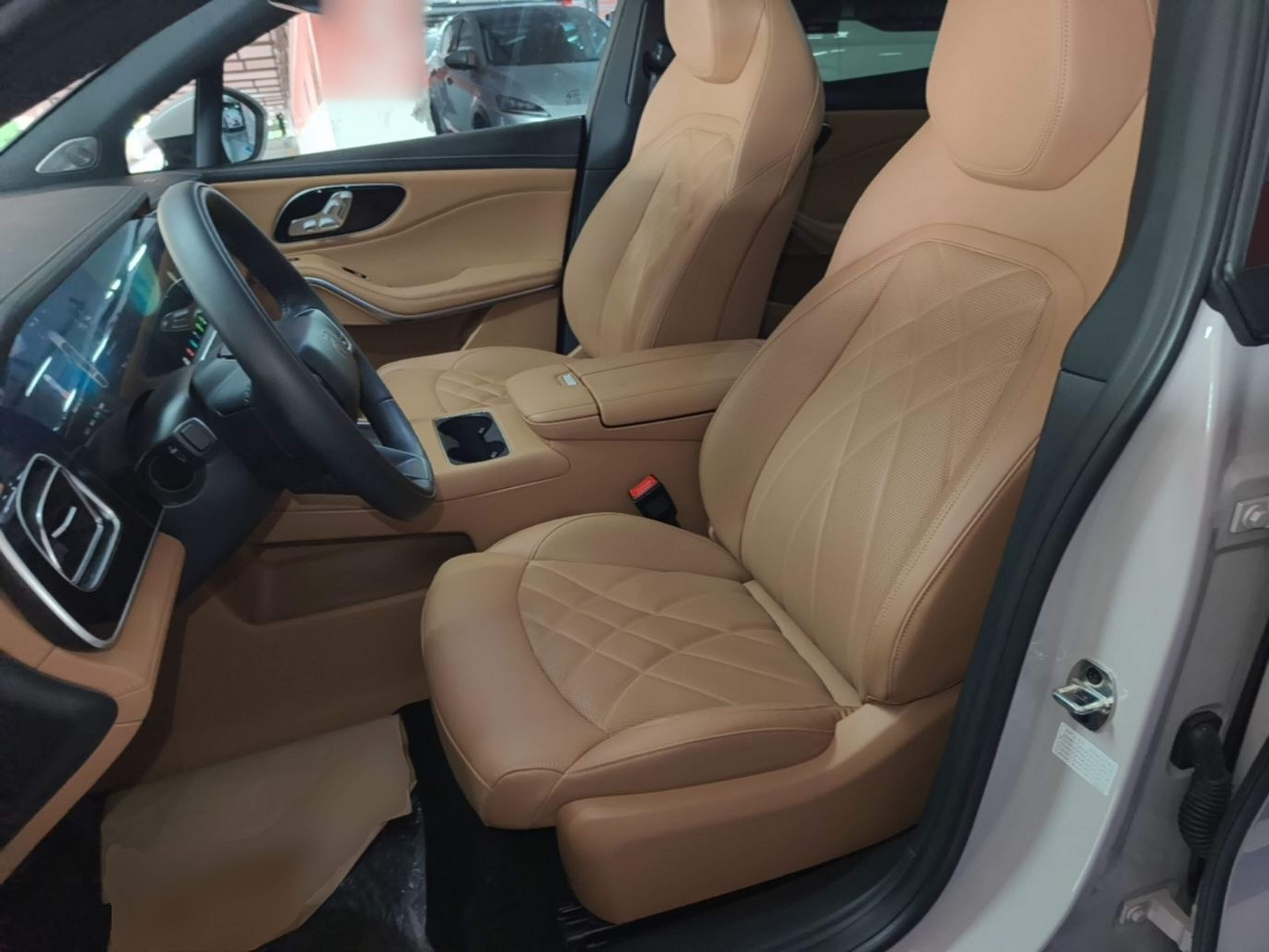 Vordere Reihe im Auto