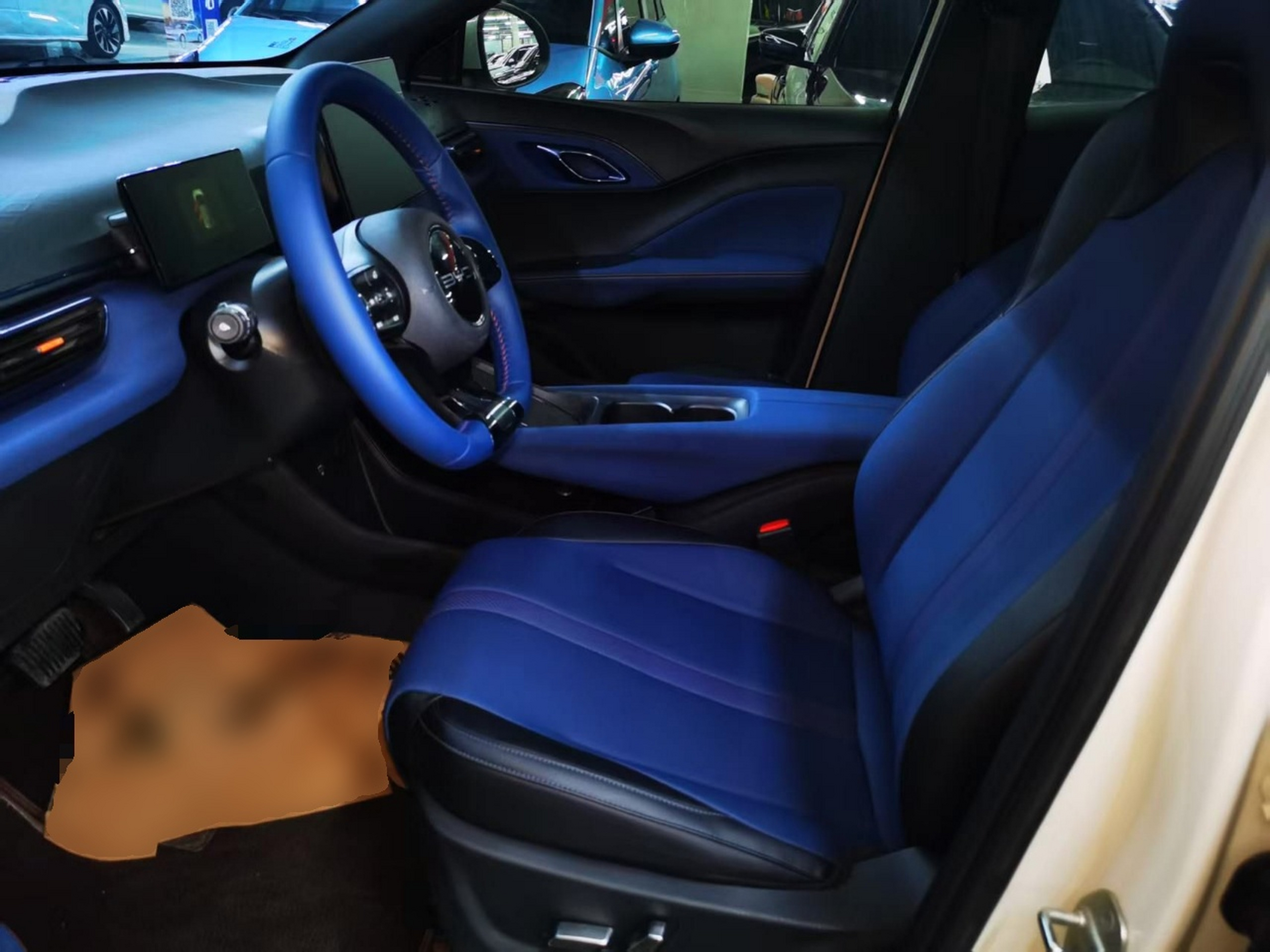 Vordere Reihe im Auto