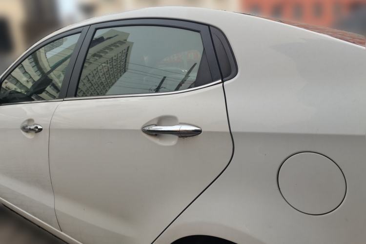 Used Kia K2 2012 Sedan 1.6L Automatic Transmission Premium Commemorative Edition Rear Left 45 Deg