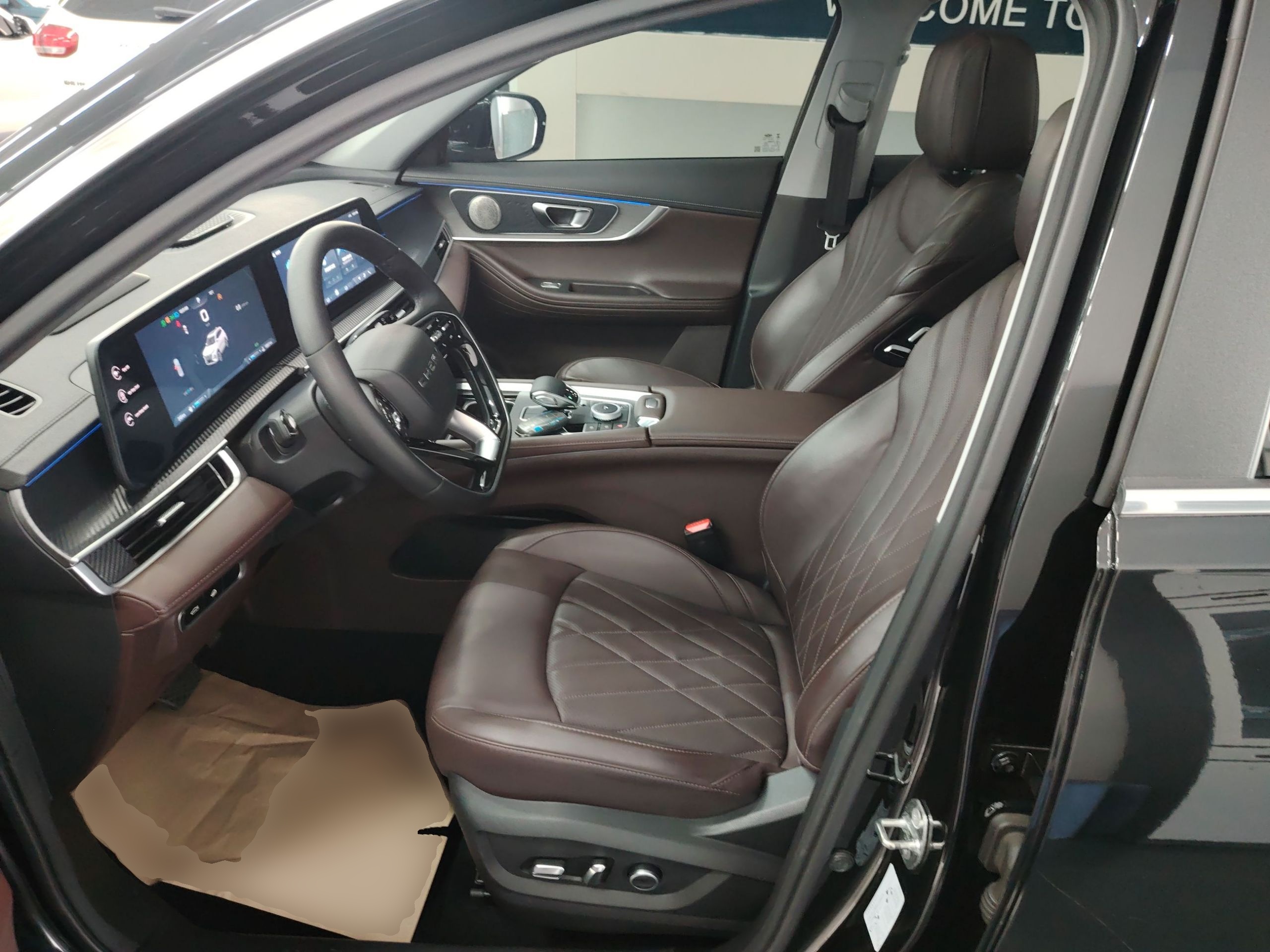 Переднее сиденье в автомобиле