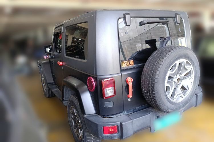 Used Jeep Wrangler 2010 3.8L Sahara two-door model Rear Left 45 Deg