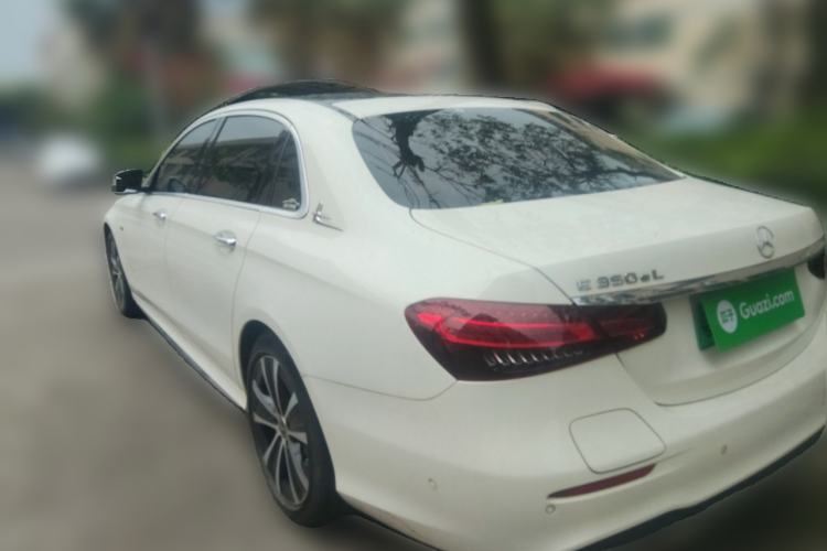 Used Mercedes-Benz E-Class New Energy 2021 E 350 e L Plug-in Hybrid Sports Sedan Rear Left 45 Deg