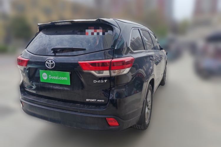 Used Toyota Highlander 2021 2.0T Four-Wheel Drive Prestige Version 7 Seats Rear Right 45 Deg