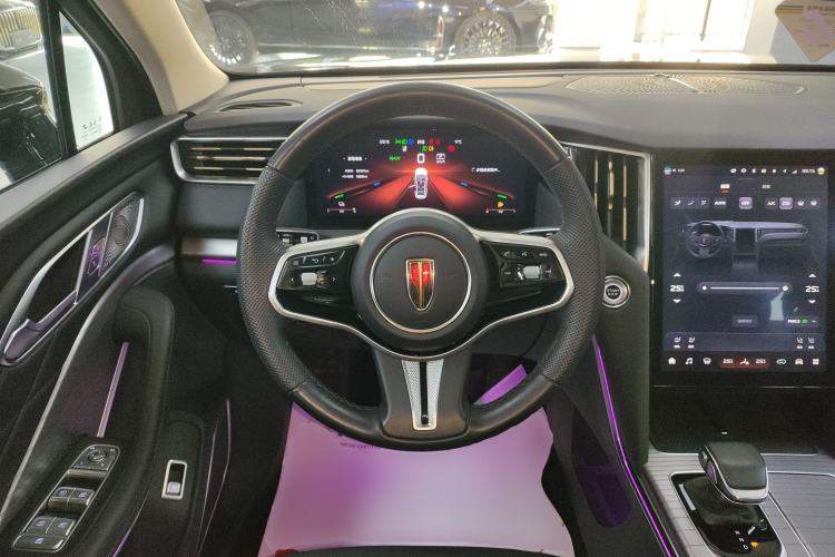 Used Hongqi HS7 PHEV 2024 2.0T PHEV Four-Wheel Drive Flagship Edition 6 Seats Steering Wheel