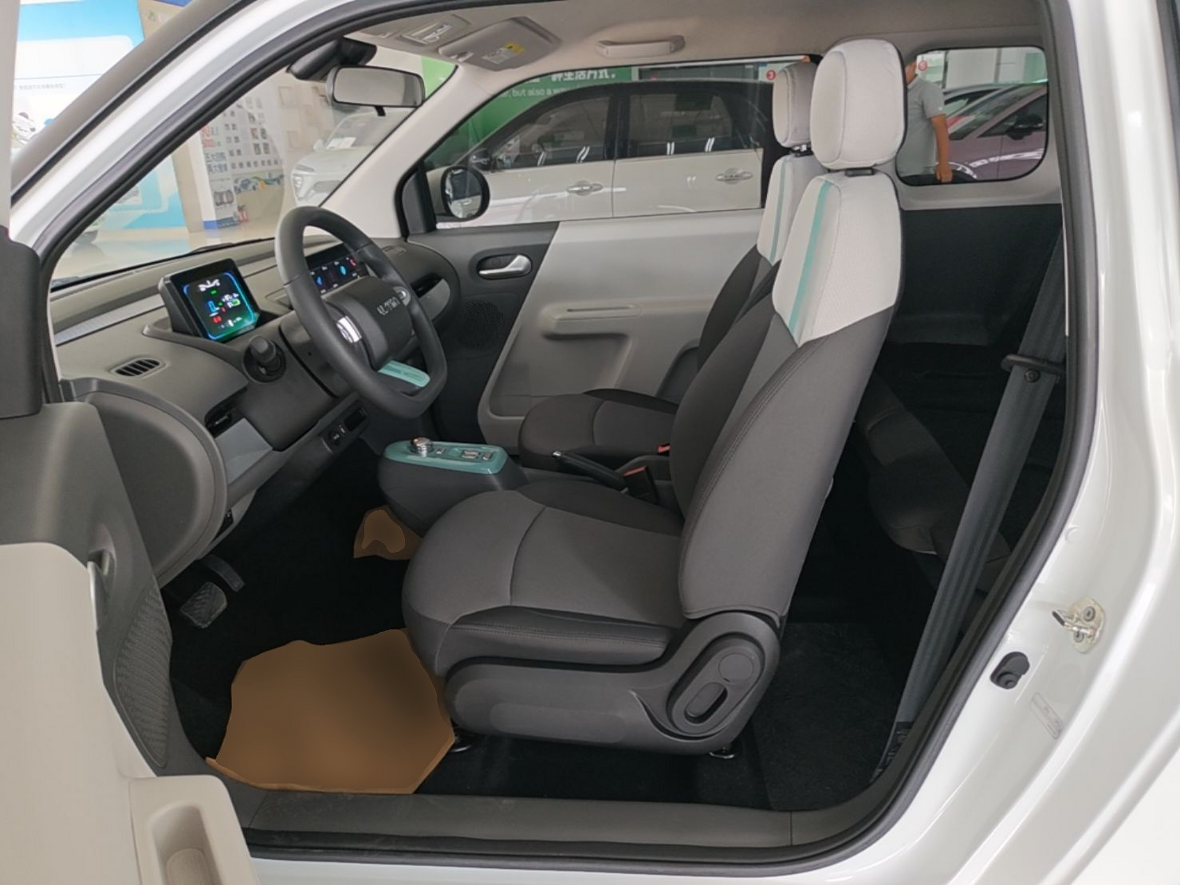 Vordere Reihe im Auto