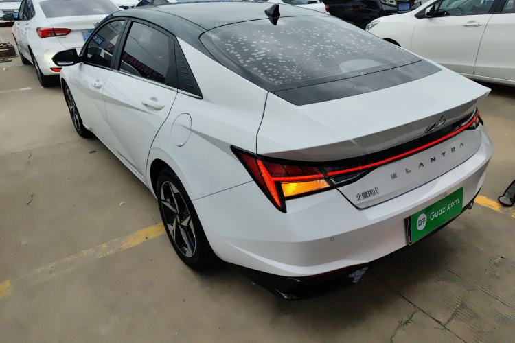 Used Hyundai Elantra 2021 1.5L CVT TOP Flagship Edition Rear Left 45 Deg