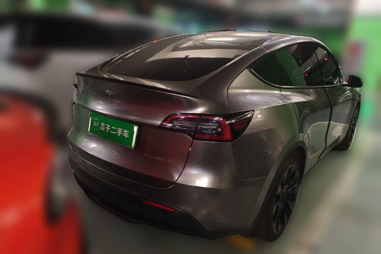 Used Tesla Model Y 2021 Standard Range Rear-Wheel Drive Version Rear Right 45 Deg