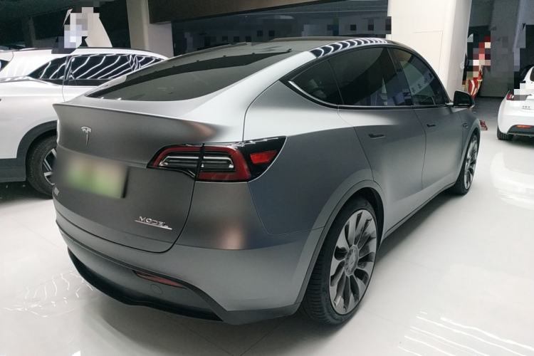 Used Tesla Model Y 2021 Performance High-Performance All-Wheel-Drive Version Rear Right 45 Deg