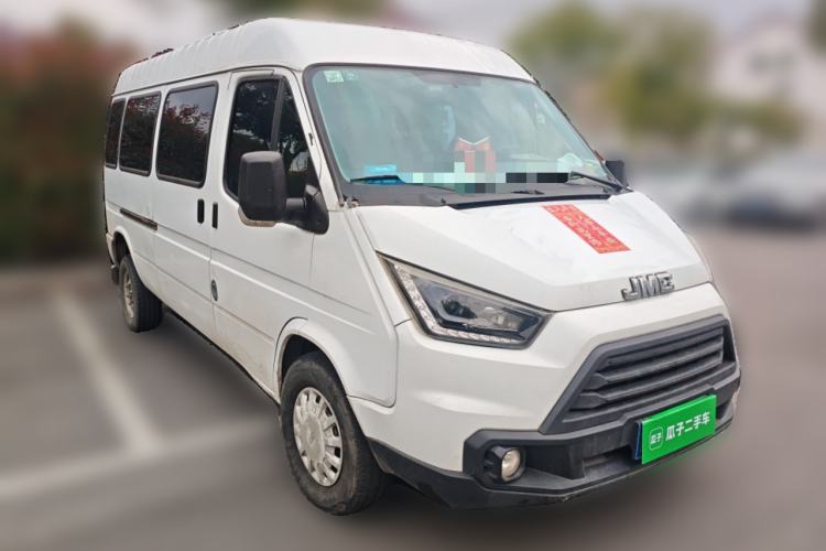 Used JMC Transit 2019 2.8T Commercial Version Long Wheelbase Mid-Roof 6-Seater Rear Single Tire China VI Emission Standard – JX493
