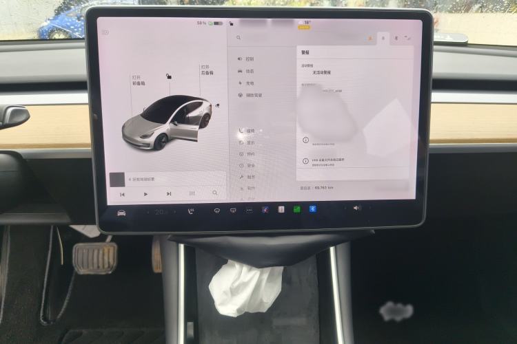 Used Tesla Model 3 2019 Standard Range Rear-Drive Upgraded Version Audio And AC Panel