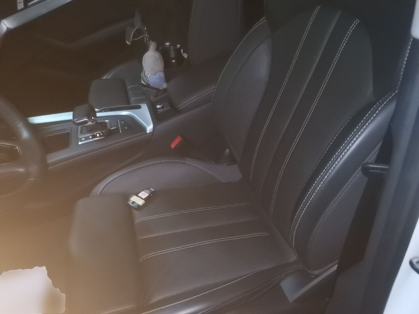 Vordere Reihe im Auto