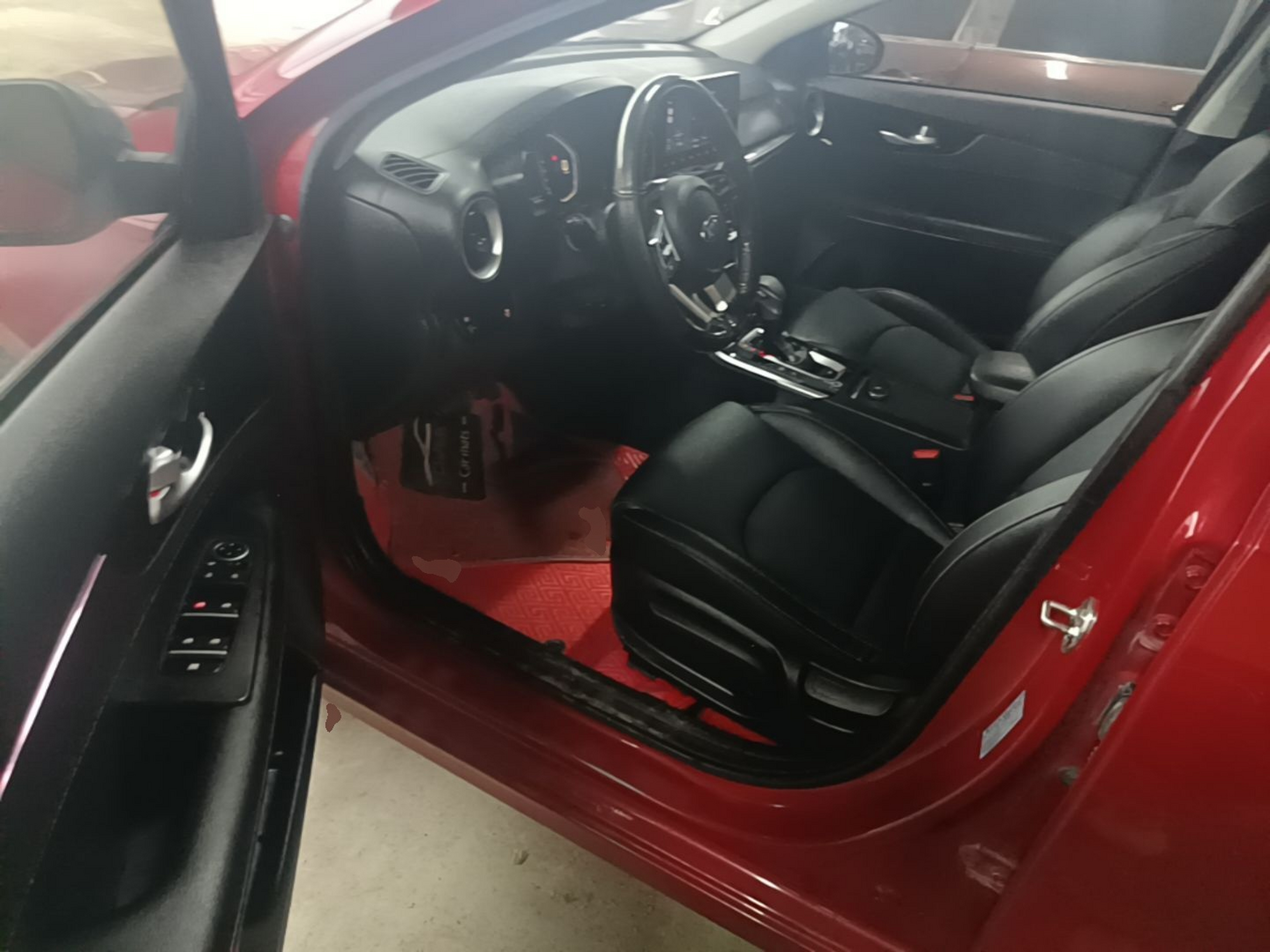 Vordere Reihe im Auto