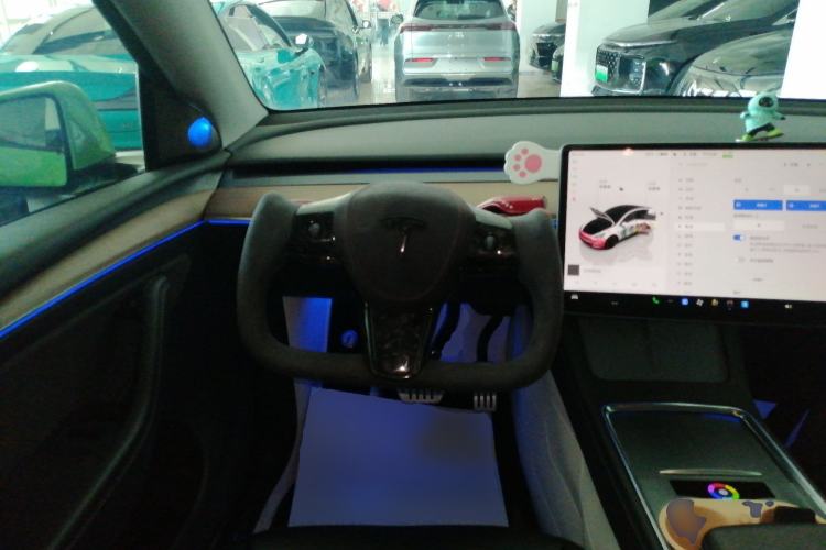 Used Tesla Model Y 2021 Performance High-Performance All-Wheel-Drive Version Steering Wheel