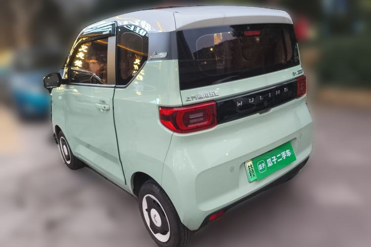 Used Wuling Hongguang MINIEV 2021 Macaron Fashion Model Lithium Iron Phosphate Rear Left 45 Deg