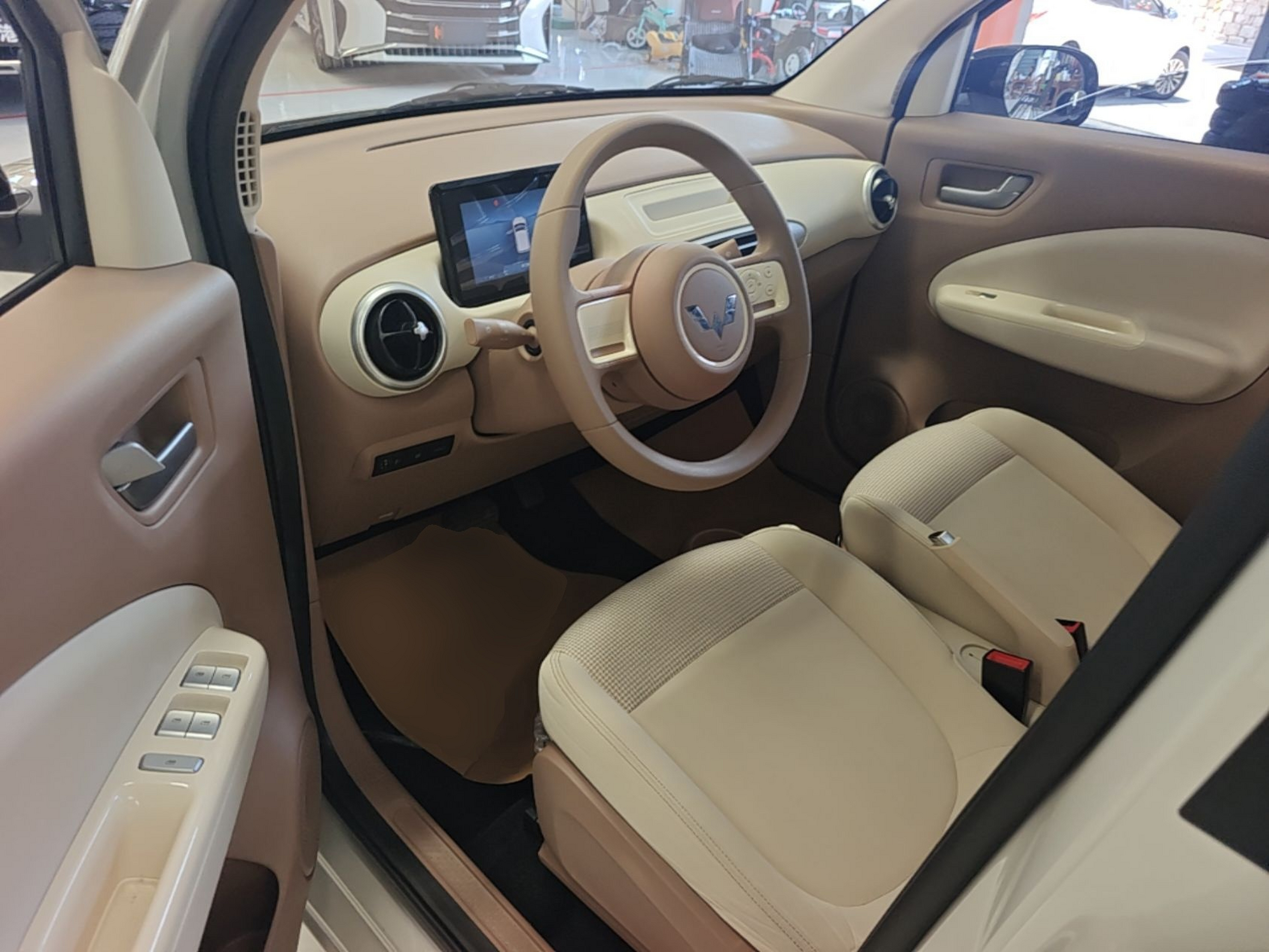 Vordere Reihe im Auto