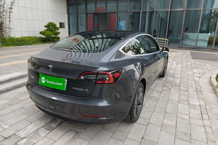 Used Tesla Model 3 2019 Standard Range Rear-Drive Upgraded Version Rear Right 45 Deg