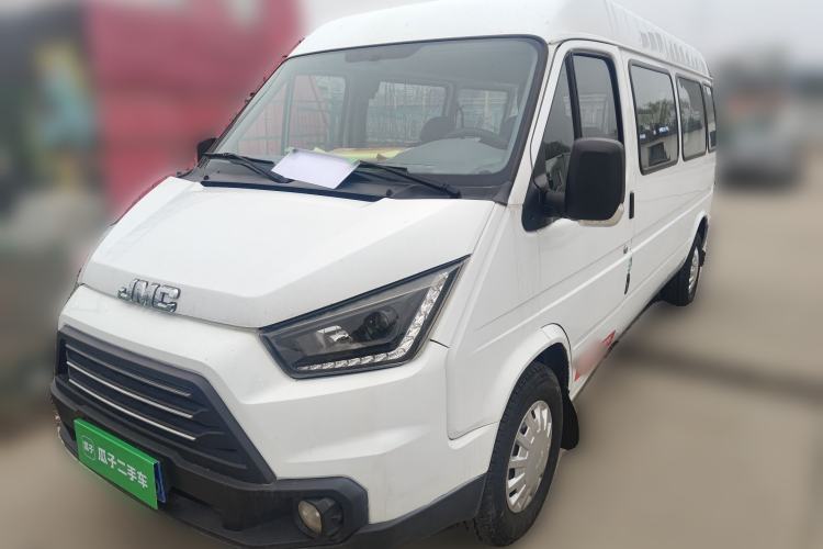 Used JMC Transit 2019 2.8T Commercial Version Long Wheelbase Mid-Roof 7-Seater Rear Single Tire China VI Emission Standard – JX493