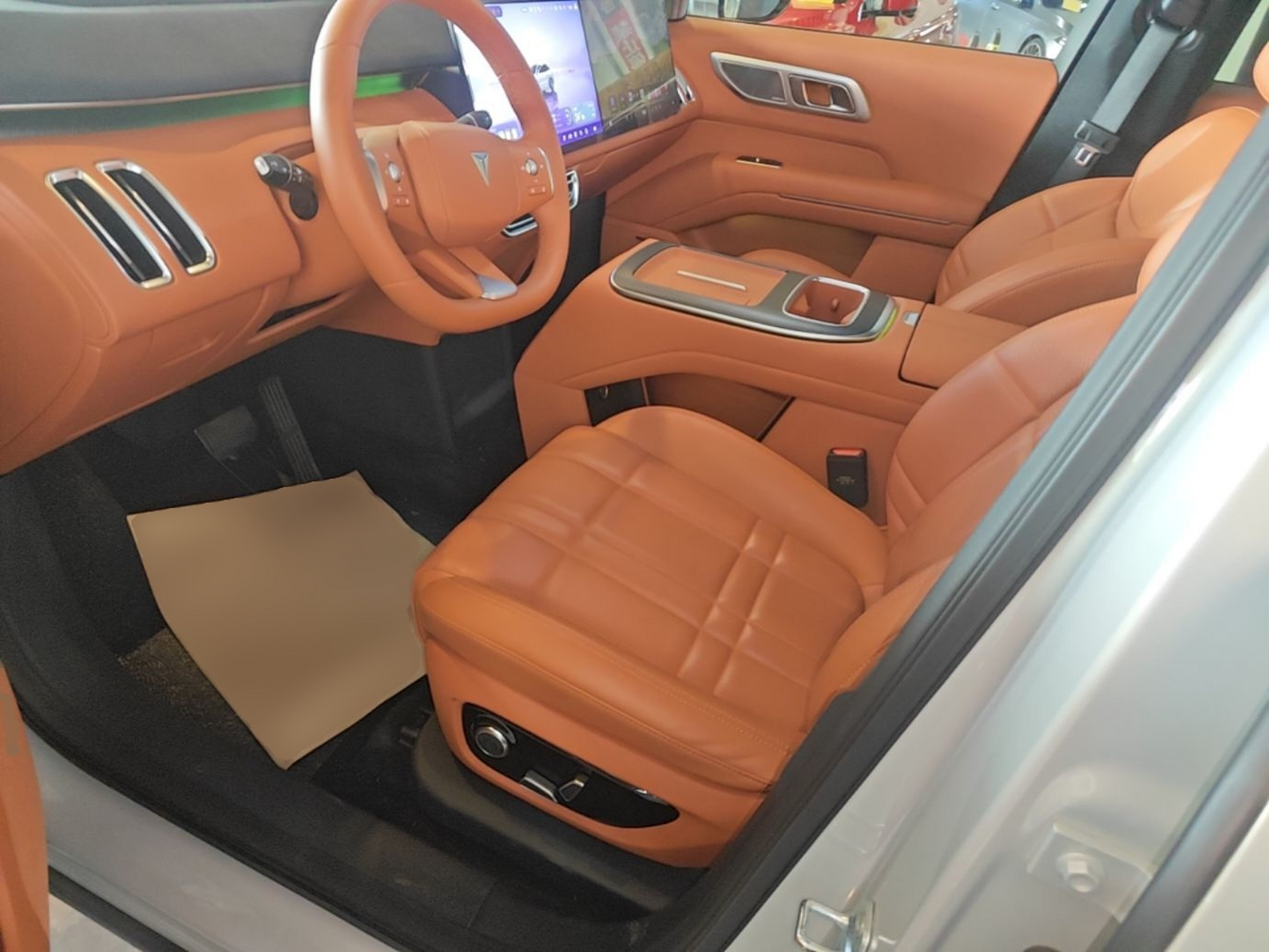 Vordere Reihe im Auto