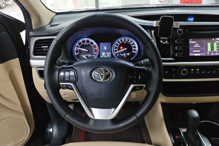 Used Toyota Highlander 2017 2.0T Four-Wheel Drive Elite Edition 7-Seater Steering Wheel