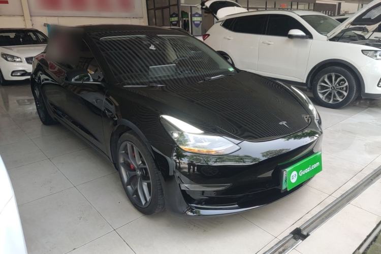 Used Tesla Model 3 2022 Performance High-Performance All-Wheel-Drive Version Front Right 45 Deg