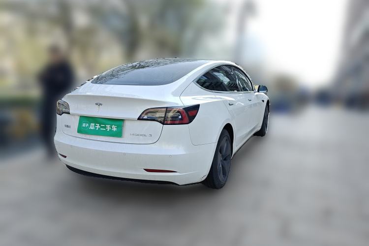 Used Tesla Model 3 2019 Standard Range Rear-Drive Upgraded Version Rear Right 45 Deg
