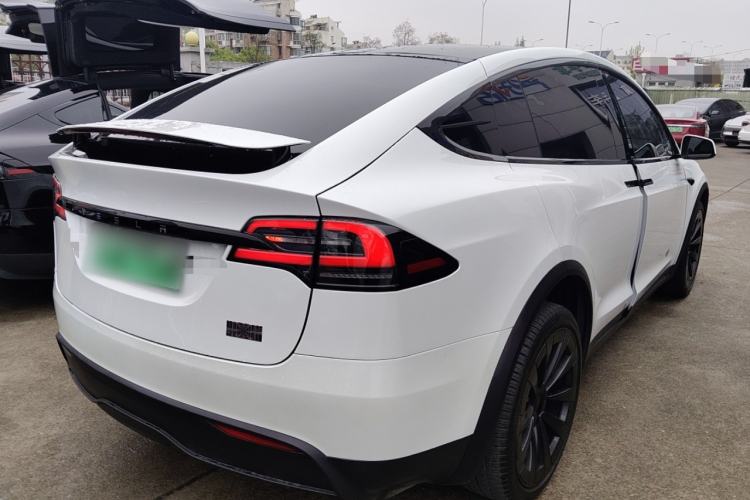 Used Tesla Model X 2023 Three-Motor All-Wheel-Drive Plaid Version Rear Right 45 Deg