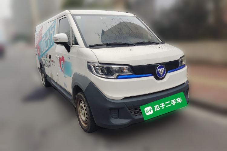 Used Foton Intelligent Blue Elf E7 2023 Pure Electric Van Flat Roof 2 Seats CATL 46.36 kWh Front Right 45 Deg