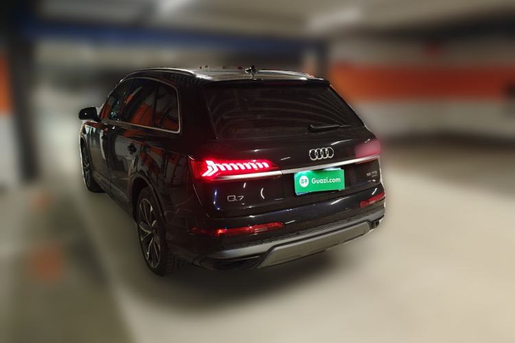 Used Audi Q7 2022 55 TFSI quattro S line Sport model Rear Left 45 Deg