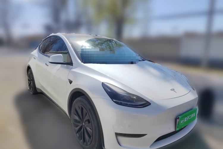 Used Tesla Model Y 2022 Revised Version Long-Range All-Wheel Drive Front Right 45 Deg