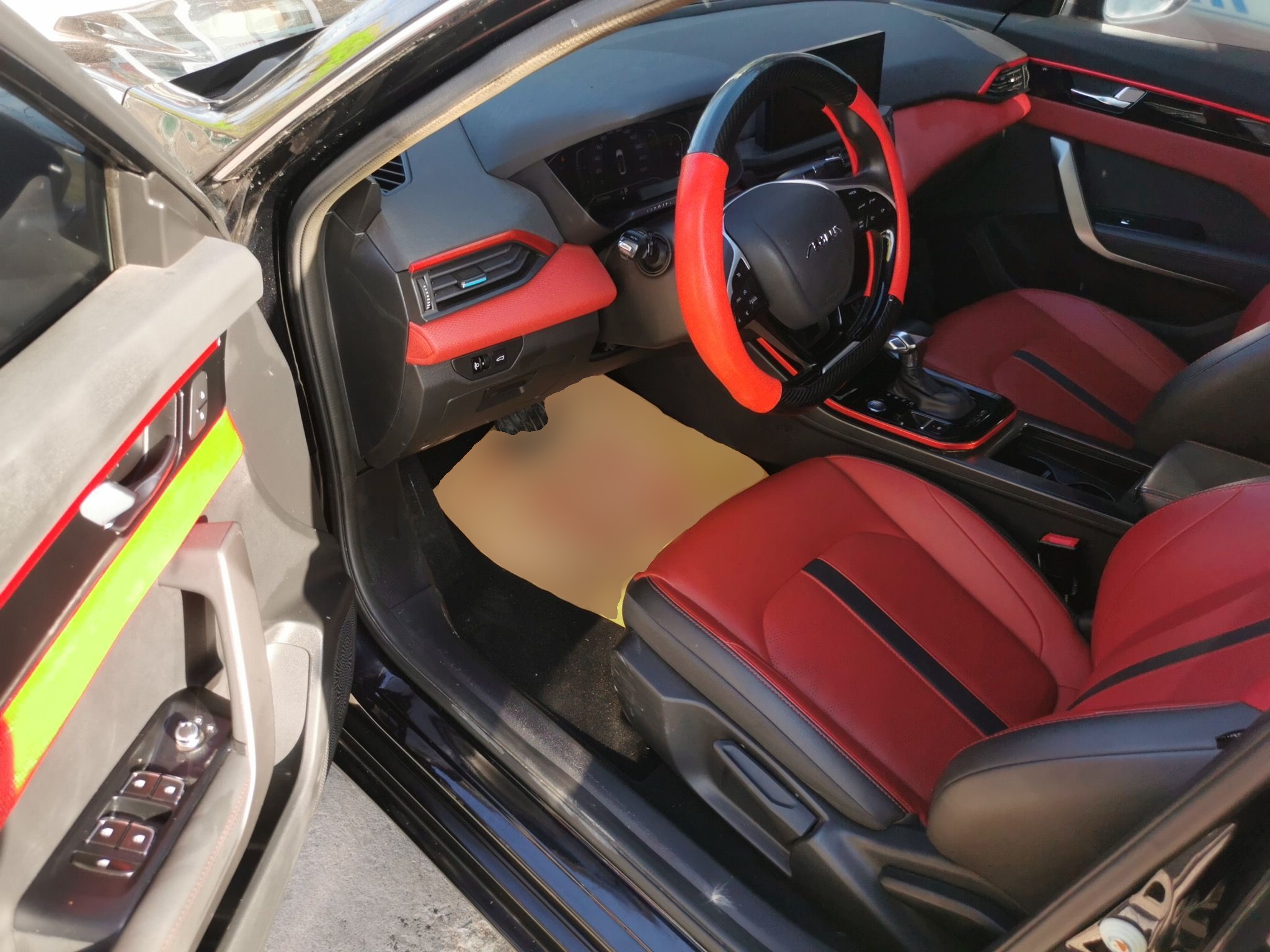 Переднее сиденье в автомобиле