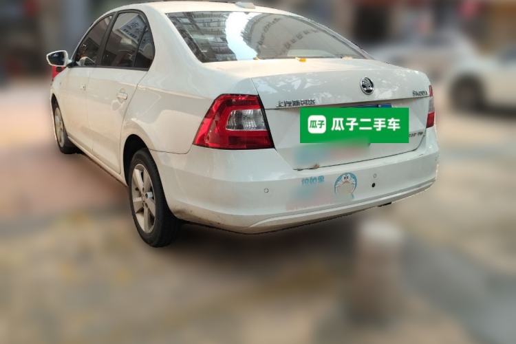 Used Skoda Rapid 2013 1.6L Automatic Smart Selection Model Rear Left 45 Deg