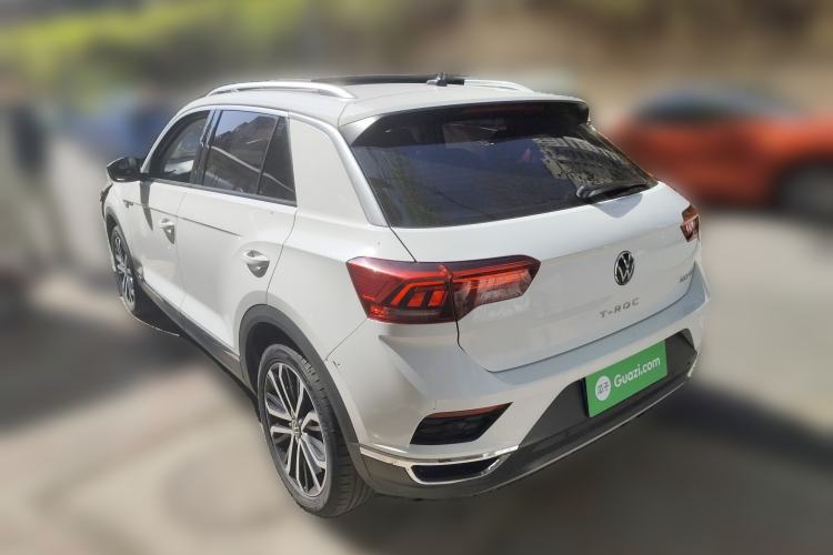 Used Volkswagen T-ROC 2021 280TSI DSG Two-Wheel Drive Comfort Connect Edition Rear Left 45 Deg