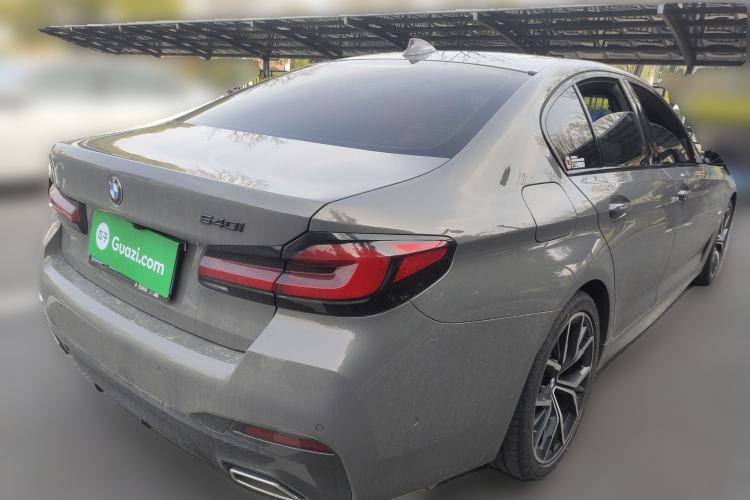 Used BMW 5 Series 2021 540i Sport Line M Sport Package Rear Right 45 Deg