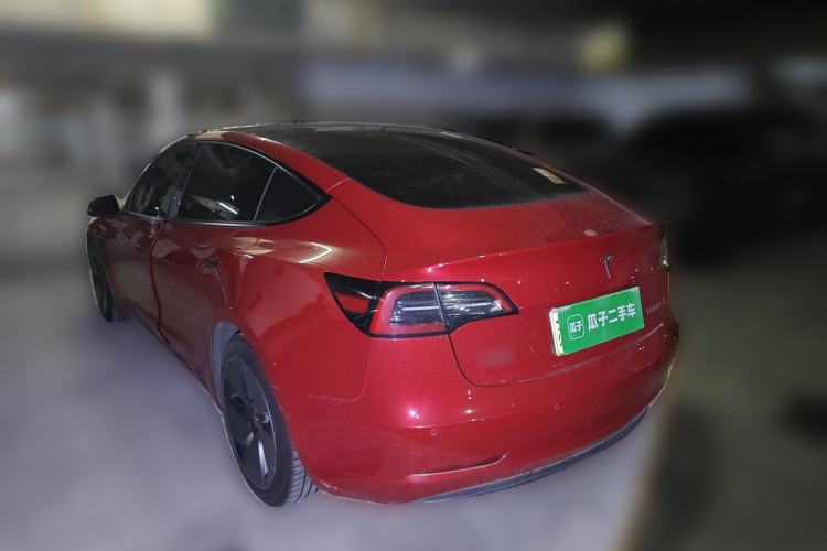 Used Tesla Model 3 2021 Standard Range Rear-Wheel Drive Upgraded Version 3D6 Rear Left 45 Deg