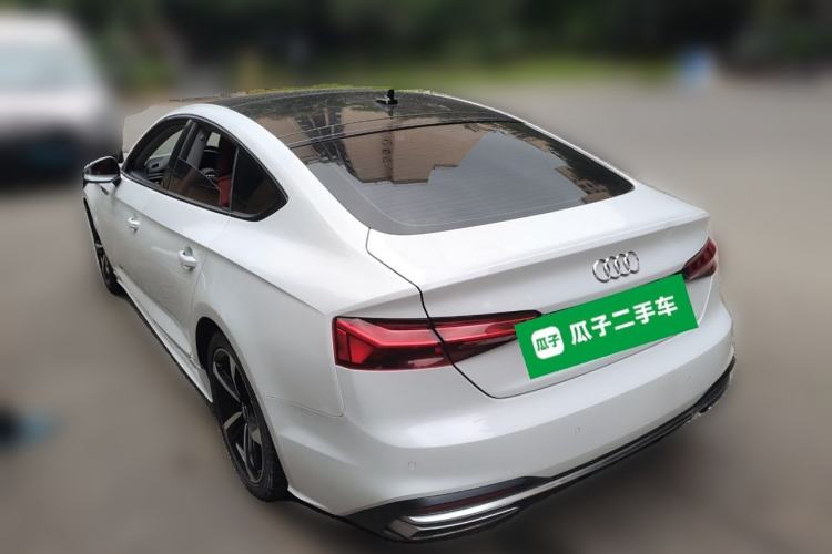 Used Audi A5 2021 Sportback 40 TFSI Fashionable and Dynamic Model Rear Left 45 Deg